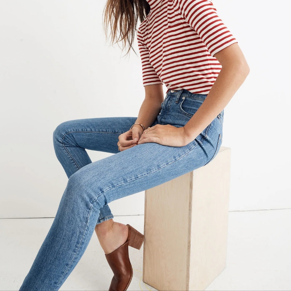 Madewell 9" Mid-Rise Skinny Jeans in Comfort Stretch Eco Edition 31